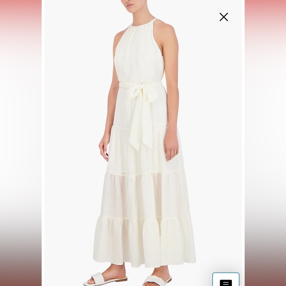 BCBG New York Tiered Gauze Maxi Dress
